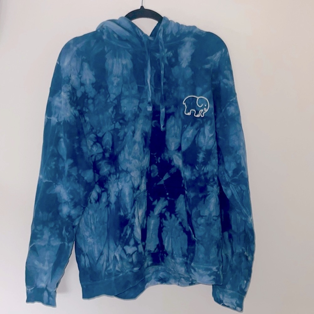 HUGE 24 HR SALE ivory ella women’s size large blue sweatshirt NWOT.